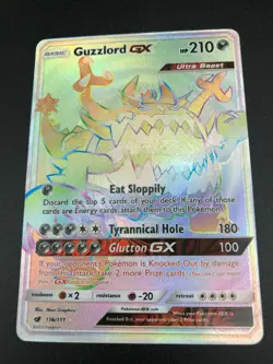 Guzzlord GX 116/111 HYPER SECRET RARE Pokemon SM Crimson Invasion NM 2017 - Image 1