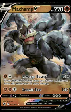 Machamp V #072/189 Pokemon SWSH10: Astral Radiance - Image 1