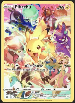 Pokemon TCG Pikachu Crown Zenith 160/159 Holo Secret Rare NM/M - Image 1