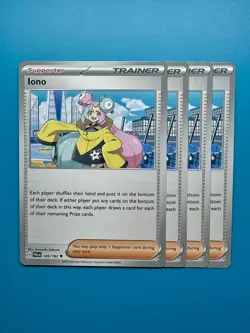 4x Iono 185/193 x4 - Paldea Evolved - Pokemon TCG - Playset - NM - Image 1