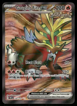 Pokemon TCG Gouging Fire ex 188/162 Temporal Forces Ultra Rare NM - Image 1
