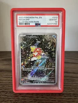 2023 POKEMON PAL EN-PALDEA EVOLVED ILLUSTRATION RARE #203 MAGIKARP PSA 10 - Image 1