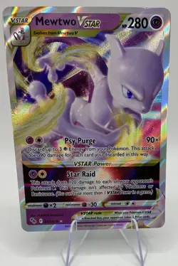 Pokemon TCG Mewtwo VSTAR 031/078 Pokemon GO Holo - Image 1
