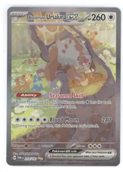 2024 Pokemon S&V Twilight Masquerade Bloodmoon Ursaluna ex Secret Rare #216/167 - Image 1