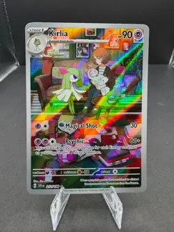 Kirlia 212/19 Illustration Rare Pokemon Scarlet & Violet Base NM - Image 1