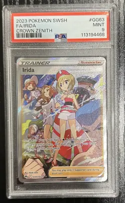 Irida #GG63 Full Art PSA 9 MINT Pokemon TCG SWSH Crown Zenith - Image 1