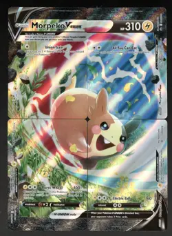 Pokemon TCG Morpeko V-Union Sword & Shield Holo Promo - Image 1