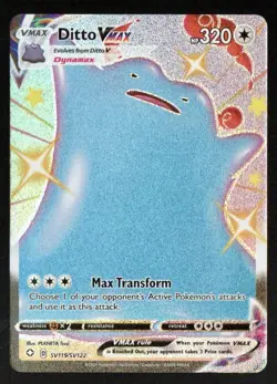 Pokemon Ditto VMAX - Holo Rare - SV119/SV122 - Shining Fates Shiny Vault - Image 1