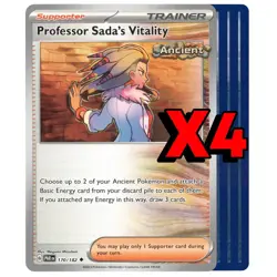 4x Professor Sada's Vitality 170/182 x4 Playset - Paradox Rift - Pokemon TCG - Image 1