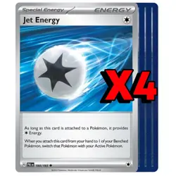 4X Jet Energy 190/193 X4 - Scarlet & Violet Paldea Evolved Playset - Pokemon TCG - Image 1