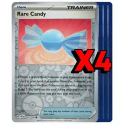 4x Rare Candy Reverse Holo 089/091 PLAYSET Scarlet & Violet Base Set Pokemon x4 - Image 1