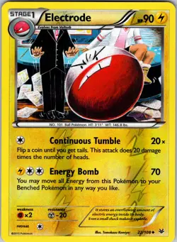 Electrode 22/108 XY - Roaring Skies Pokemon TCG LP - Image 1