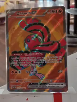 POKEMON PHANTASMAL FLAMES ORICORIO EX 110/094 ME02 ULTRA RARE FULL ART HOLO - Image 1