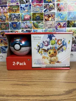 Sam’s Club Prismatic Evolutions ETB and Poke Ball Bundle Sealed - Image 1