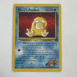 Pokemon Misty's Psyduck 90/132 Gym Challenge TCG 2000 English LP dd - Image 1