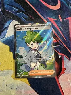 Wally’s Compassion Full Art Trainer #176 Pokemon Mega Evolution NM - Image 1