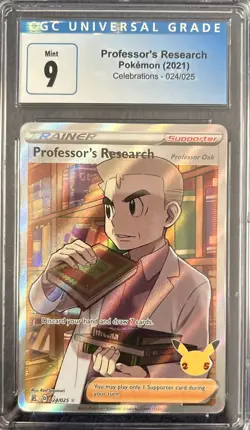 Pokemon TCG Professor's Research (Full Art) Celebrations 024/025 Holo Ultra Rare - Image 1