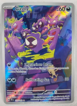 Pokemon TCG Gastly 177/162 Illustration Rare Holo SV05 Temporal Forces 👻 - Image 1