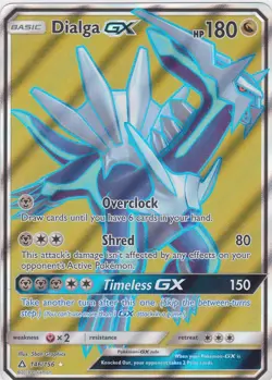 Pokemon Dialga GX Full Art Holo Card Sun & Moon Ultra Prism 146/156 NM - Image 1