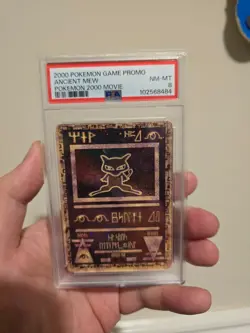 Ancient Mew 2000 Pokemon Game Movie Promo Holo Card PSA 8 - Image 1
