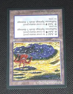 Magic The Gathering Sulfurous Springs Ice Age Rare Card NM MTG - Image 2