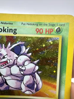 Nidoking 11/130 Pokemon Base Set 2 Holo Rare Card - MP - Image 5