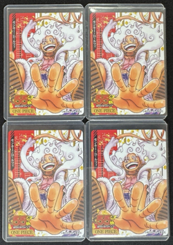 Luffy Nika One Piece JUMP Limited 55th Anniversary Collection Card Set of 4 - Image 1