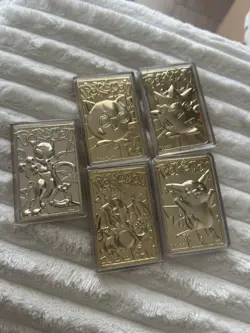 Pokemon Gold Metal Card Lot Mewtwo Jigglypuff Charizard Pikachu - 5 - Image 3