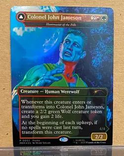 MAN-WOLF Magic The Gathering Promo Card Marvel Legends Spider-Man Mark Spears - Image 2