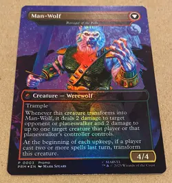 MAN-WOLF Magic The Gathering Promo Card Marvel Legends Spider-Man Mark Spears - Image 3