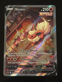 Flareon V SWSH179 SWSH: Sword & Shield Promo Cards Holo NM - Image 1