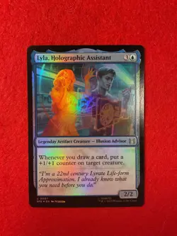 Lyla, Holographic Assistant - Foil - Marvel's Spider Man - Magic - MTG - Image 1