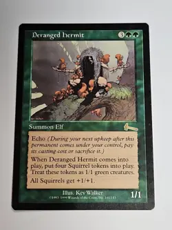 MTG DERANGED HERMIT LP Urza's Legacy 101/143 Magic The Gathering - Image 1