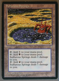 Sulfurous Springs - MTG - Ice Age - Magic: The Gathering - Image 1