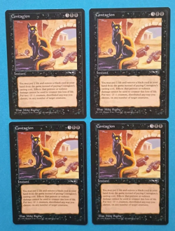 Magic the Gathering MTG Alliances CONTAGION X 4 U VLP/EX 1996 VINTAGE1 - Image 1