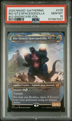 PSA 10 2020 MTG IKORIA BEHEMOTHS SHOWCASE FOIL Bio-Quartz Space Godzilla 378 - Image 1