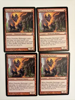 Lorwyn MTG Playset Flamekin Harbinger Magic - Image 1