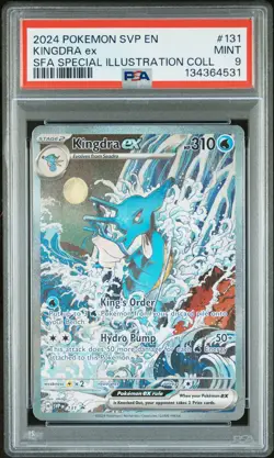 2024 POKEMON SVP EN-SV BLACK STAR PROMO #131 KINGDRA EX PSA 9 - Image 1