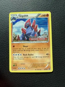Pokemon Gigalith 53/98 Emerging Powers Prerelease STAFF Promo Holofoil - Image 1