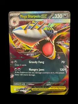 Mega Sharpedo Ex 061/094 - Phantasmal Flames - Pokemon TCG [NM] - Image 1