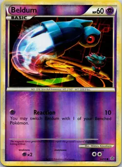 Beldum 44/95 Unleashed Reverse Holo LP Pokemon TCG - Image 1