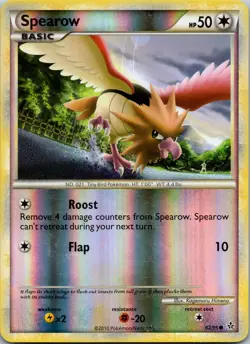 Spearow 62/95 Unleashed Reverse Holo LP Pokemon TCG - Image 1