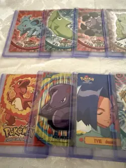 1999 Topps Pokemon TV Animation Series 1 2 Lot - Blue Logo - Ash, James, Meowth - Image 2