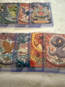 1999 Topps Pokemon TV Animation Series 1 2 Lot - Blue Logo - Ash, James, Meowth - Image 4