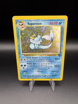 Vaporeon 12/64 Pokemon Jungle Unlimited Rare Holo Vintage WOTC 1999 - Image 1