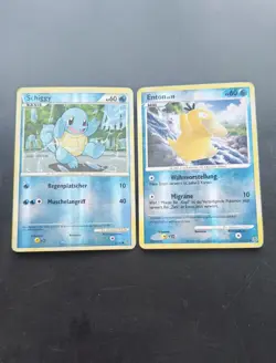 Schiggy & Enton Lv.15 Vintage Reverse Holo Pokemon Karten Sammlung | DE Selten - Image 1