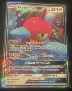 JUMBO Porygon-Z GX Oversized Promo SM216 Full Art Holo 2019 Pokemon LP - Image 1
