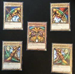 Exodia the Forbidden One LDK2 Common YUGIOH! TCG Complete 5 Card Set LP - Image 1