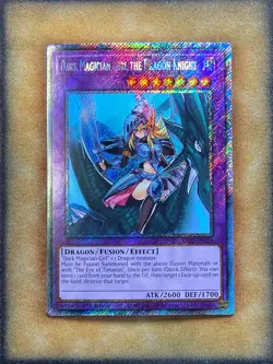 Yugioh Dark Magician Girl the Dragon Knight RA03-EN258 Platinum Secret 1st NM - Image 1