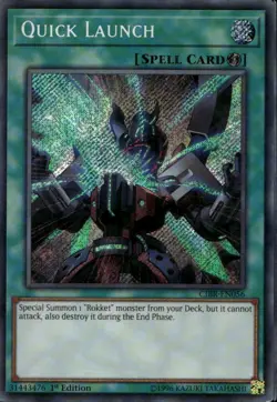 Quick Launch 1st Ed Secret Rare CIBR-EN056 Yu-Gi-Oh! - Image 1